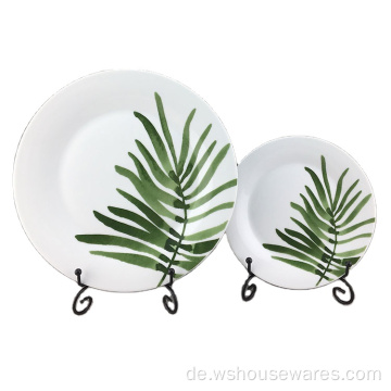 Green Plant Design Kid Dinner Set